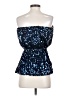 Boston Proper 100% Polyester Blue Sleeveless Top Size XS - photo 2