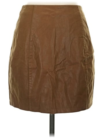 Free People Faux Leather Skirt (view 2)
