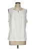 Ivanka Trump Ivory Sleeveless Blouse Size L (estimated) - photo 1
