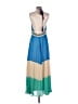 Forever 21 100% Polyester Color Block Blue Casual Dress Size M - photo 2