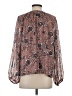 Aqua 100% Polyester Brown Long Sleeve Blouse Size S - photo 2