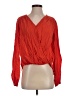 Free People Red Long Sleeve Blouse Size S - photo 1