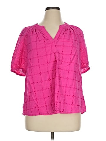 Crown & Ivy Short Sleeve Blouse (view 1)