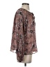 Aqua 100% Polyester Brown Long Sleeve Blouse Size S - photo 4