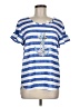 One World Stripes Blue Short Sleeve T-Shirt Size M - photo 2