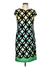 North Style Graphic Green Casual Dress Size 10 - photo 1