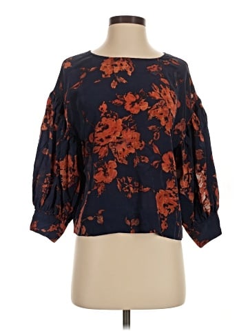Odille 3/4 Sleeve Silk Top (view 1)