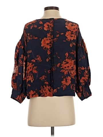 Odille 3/4 Sleeve Silk Top (view 2)