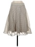 Maeve Chevron-herringbone Silver Casual Skirt Size 4 - photo 1