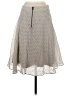 Maeve Chevron-herringbone Silver Casual Skirt Size 4 - photo 2