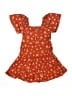 Btween 100% Polyester Orange Dress Size 4 - photo 1