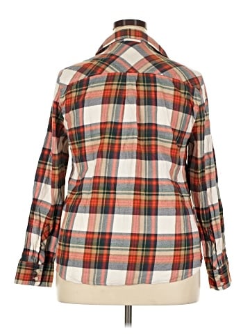J.Crew Factory Store Long Sleeve Button-Down Shirt (view 2)