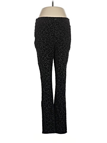 Madewell 9" Mid-Rise Skinny Jeans: Flocked Leopard Edition (view 1)