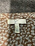 Joie 100% Silk Animal Print Brown 3/4 Sleeve Silk Top Size S - photo 7