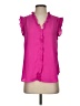 DKNY 100% Polyester Pink Short Sleeve Blouse Size S - photo 1