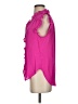 DKNY 100% Polyester Pink Short Sleeve Blouse Size S - photo 5