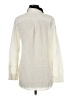 Equipment 100% Silk Color Block Ivory Long Sleeve Silk Top Size M - photo 2