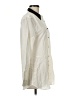 Equipment 100% Silk Color Block Ivory Long Sleeve Silk Top Size M - photo 4