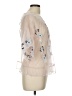 Kaari Blue Ivory 3/4 Sleeve Blouse Size L - photo 4