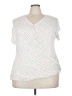 Cj Banks White Short Sleeve Top Size 2X - photo 1
