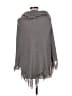 Xhilaration 100% Acrylic Gray Poncho Size M - photo 2