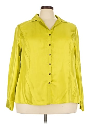 Jones New York Collection Long Sleeve Silk Top (view 1)