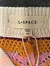 L Space Chevron-herringbone White Shorts Size M - photo 3