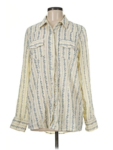 Cotton Long Sleeve Blouse (view 1)