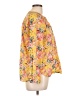 J.Crew 100% Cotton Floral Yellow Long Sleeve Blouse Size 10 - photo 4
