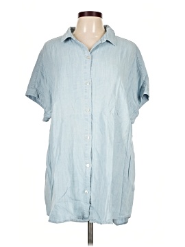 Soft Surroundings Short Sleeve Button Down Shirt