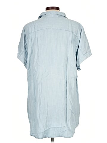Soft Surroundings Short Sleeve Button-Down Shirt (view 2)