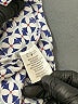 Just Living Print Blue Long Sleeve Blouse Size S - photo 8