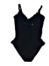 Unbranded Solid Black One Piece Swimsuit Size M - photo 1
