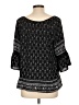 Maurices 100% Polyester Black 3/4 Sleeve Blouse Size L - photo 2