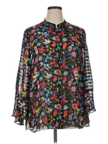 Elie Tahari Long Sleeve Blouse (view 1)