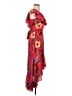 Mi ami 100% Polyester Tropical Red Cocktail Dress Size S - photo 4