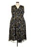 Anne Klein 100% Polyester Paisley Blue Casual Dress Size 24W - photo 1