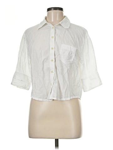 J.Crew 3/4 Sleeve Button-Down Shirt (view 1)