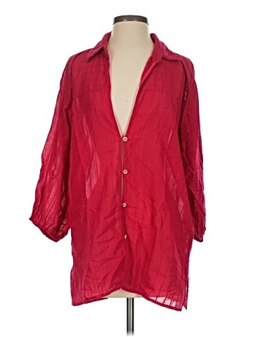 ViX by Paula Hermanny 3/4 Sleeve Button-Down Shirt (view 1)