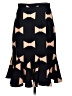Eva Franco 100% Polyester Argyle Black Formal Skirt Size 4 - photo 2