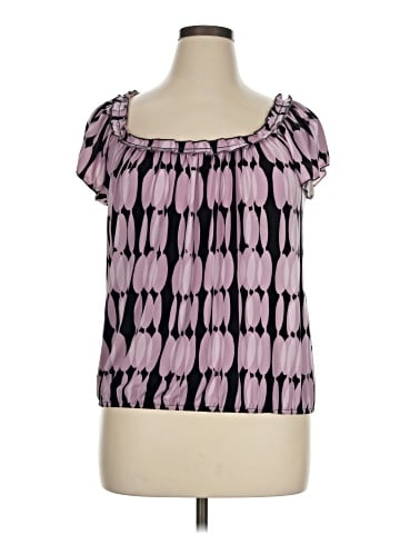 Max Studio Short Sleeve Blouse (view 1)