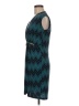 En Focus Studio Chevron-herringbone Teal Cocktail Dress Size 6 - photo 5