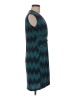 En Focus Studio Chevron-herringbone Teal Cocktail Dress Size 6 - photo 4