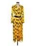 MICHAEL Michael Kors 100% Polyester Yellow Casual Dress Size S - photo 1