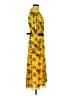 MICHAEL Michael Kors 100% Polyester Yellow Casual Dress Size S - photo 4