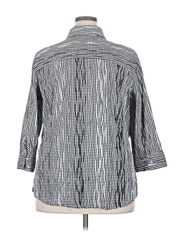 Foxcroft 3/4 Sleeve Button-Down Shirt (view 2)