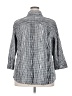 Foxcroft Checkered-gingham Gray 3/4 Sleeve Button-Down Shirt Size 18 - photo 2
