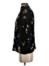 Pieces 100% Viscose Floral Black 3/4 Sleeve Blouse Size S - photo 5