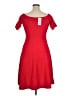 MICHAEL Michael Kors Solid Red Casual Dress Size XL - photo 2