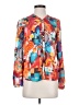 Desigual 100% Modal Print Multi Color Orange Long Sleeve Blouse Size XS - photo 1